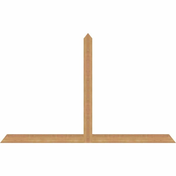 Ekena Millwork Portland Timber Gable Bracket, Western Red Cedar, 72"W x 45"H x 1 1/2"D x 3 1/2"F, 15/12 Pitch GBW072X45X0204POR00SWR - main